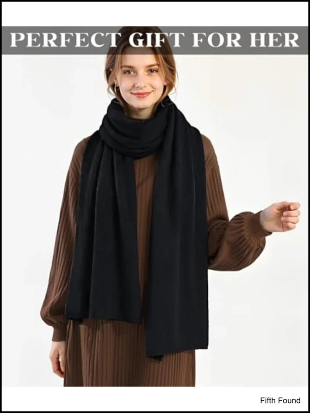 Chunky Oversized Winter Scarf Shawl Wrap Acrylic Lightweight